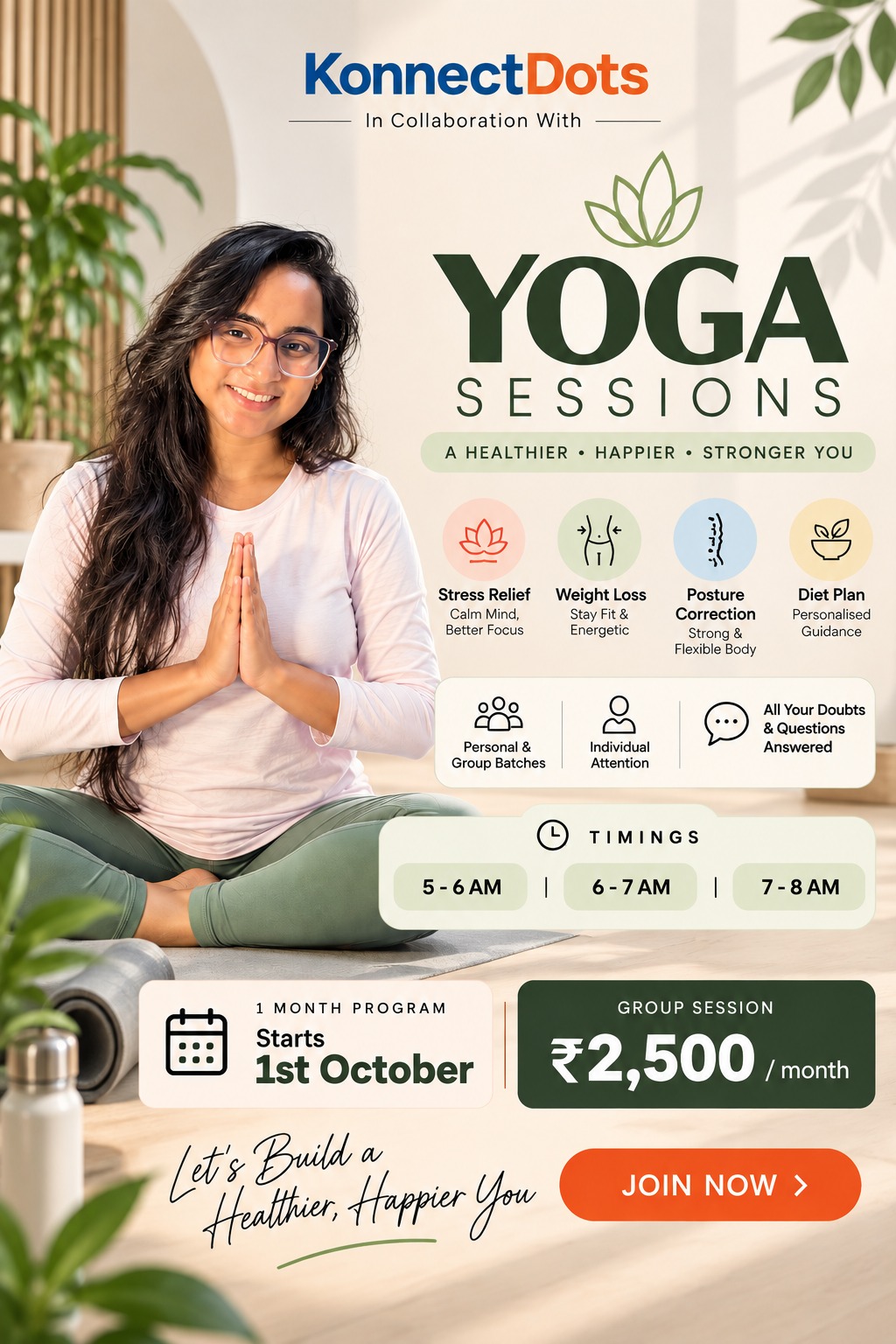 Online Yoga session
